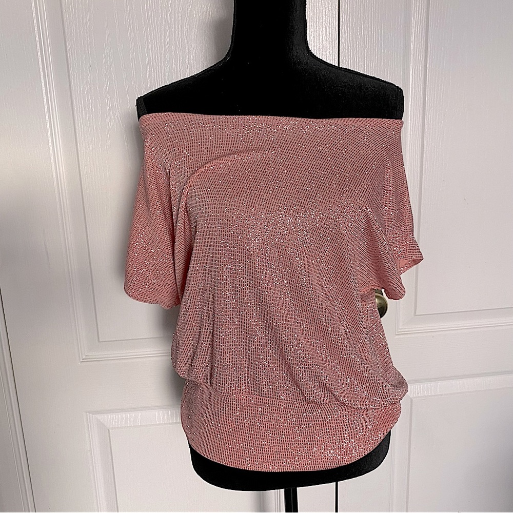 Ronni Nicole Pink Sparkly Top